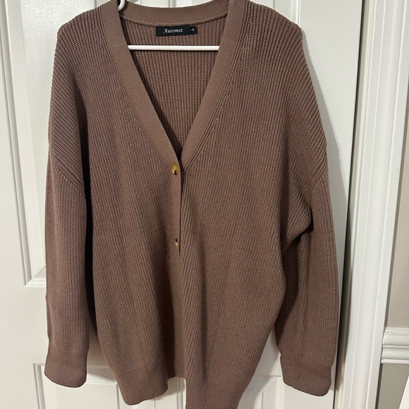 Women’s Brown Chunky Cardigan Size Small - Picture 3 of 8